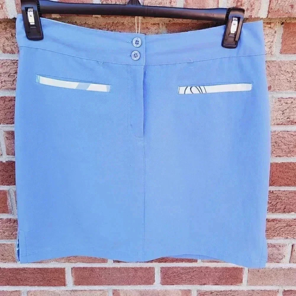 Alulr Skort Women's Size 6 Blue Under Shorts Athletic Pockets